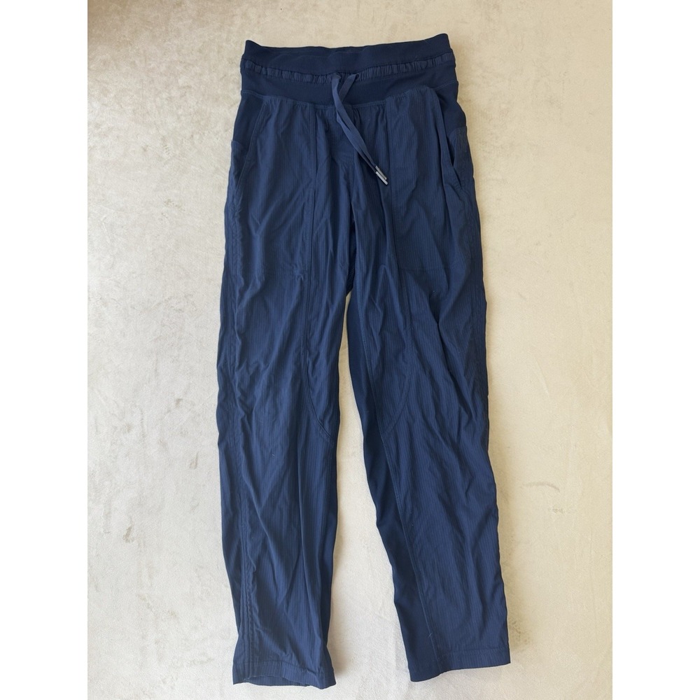 Lululemon Dance Studio Cropped Pants Women Size 0 Navy Blue